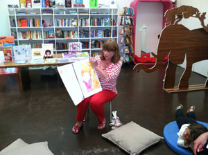 Having a fun-filled reading adventure at Books and Cookies