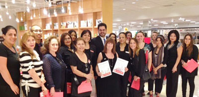 Alva, Javid, store manager, and the Associates, ready to sell coupons for RIF Macy's Promenade-Woodland Hills, CA