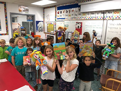 Alva Joins the Read-a-Thon at Willow Elementary School