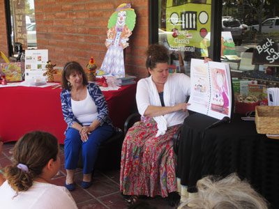 Mrs. Figs' Bookworm and Alva Share  Story Time and Craft Corner!