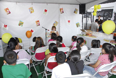 The Book Bridge Organization support books for the libraries in the Philippines. 