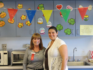 Nicole Kramer, librarian, worked all week to help make this happen with Alva