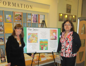 Irma Morales, conference assistant, and Alva share a quick photo opt