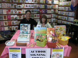 Matt Beeuwsaert, author/illustrator of I Got Game, shares the spotlight with Alva.