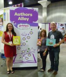 Sherri Fink, Alva, and Richard Rosser, fellow authors share a group shot together!