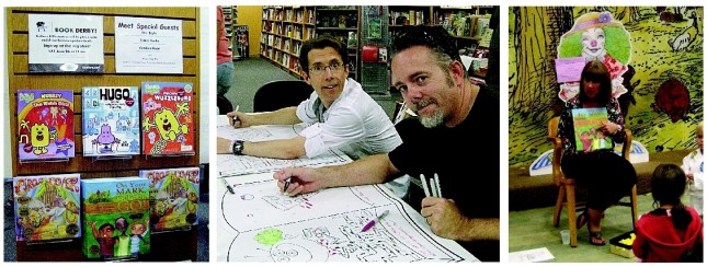 Left and Center: Book Derby event at Borders in Glendale, Calif. Right: Barnes and Nobles Kid's Club Storytime event in Calabasas, Calif.